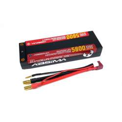 Batería Lipo 2S HC 120C 5500/5800HV 5mm incl. cable